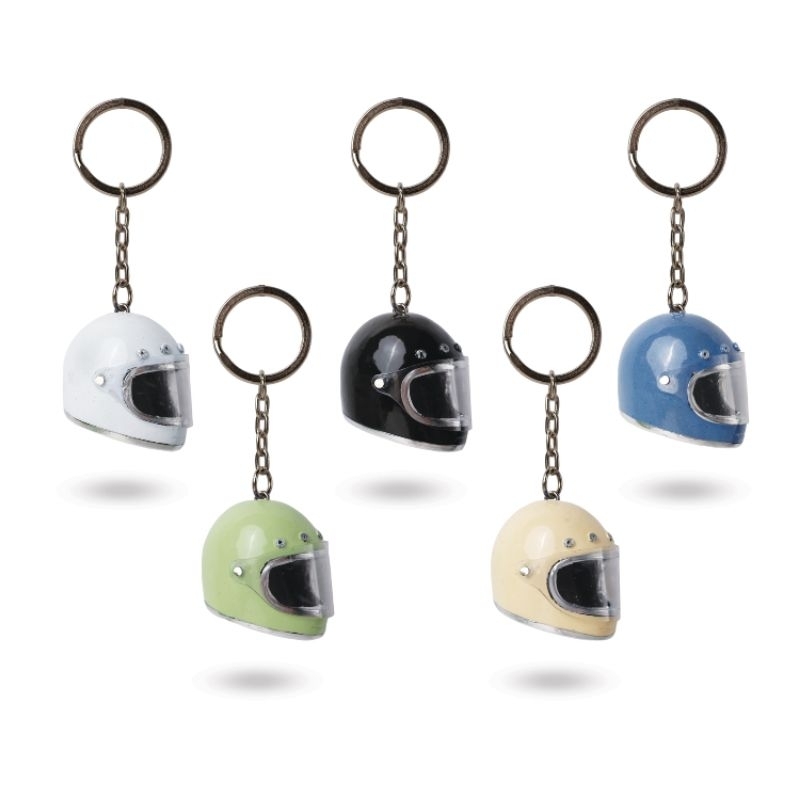 GANTUNGAN ISNOT KEYCHAIN HELMET KEYCHAIN Handmade Classic Miniature ...