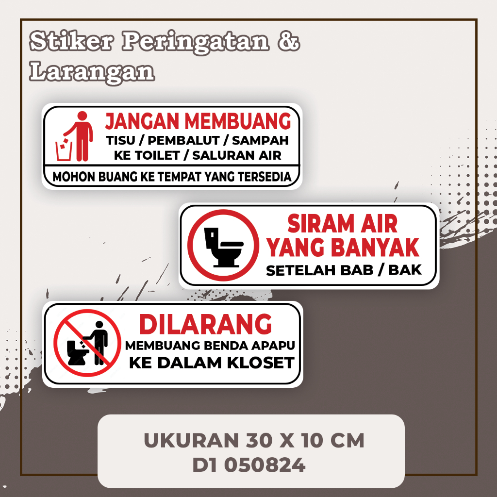 Stickers Don't Throw Garbage In multi Sticker Drains | Shopee Malaysia