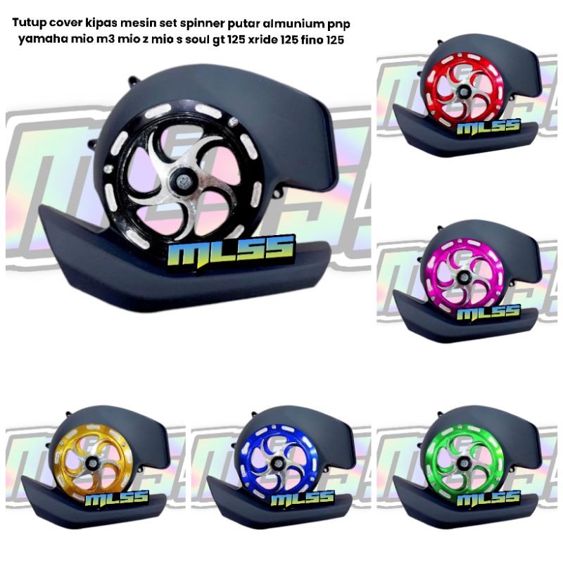 MESIN Cover fan engine set spinner rotary aluminum pnp yamaha mio m3 ...