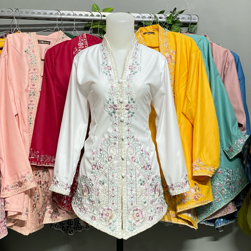 The most premium premium thick patterned cute Encim Kebaya | Shopee ...