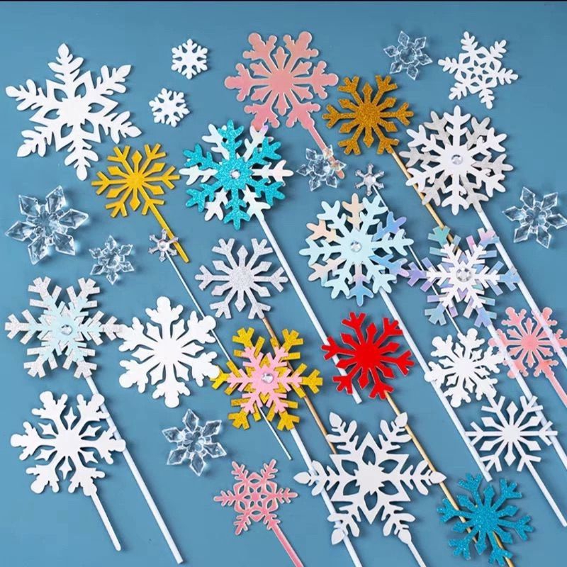 Cake topper cake topper snowfkake Decoration/cake topper Shape snow ...