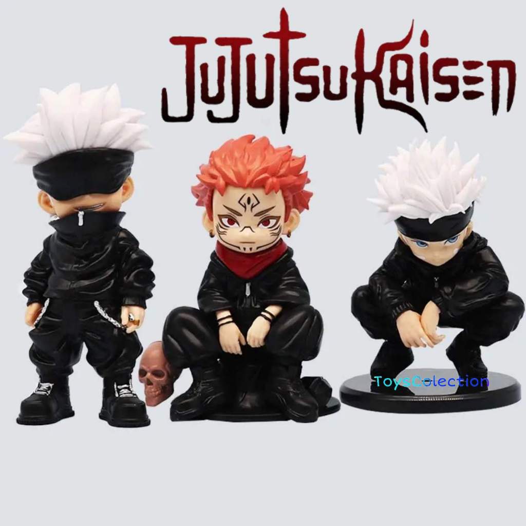 Action FIGURE JUJUTSU KAISEN CURSE SUKUNA GOJO SATORU TOPPER CAKE Toy ...