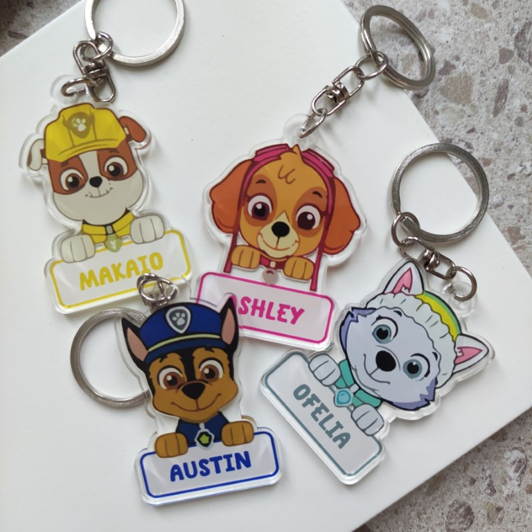 GANTUNGAN Paw PATROL KEYCHAINS/ RUBTLE KEYCHAINS/ CHASE KEYCHAINS ...