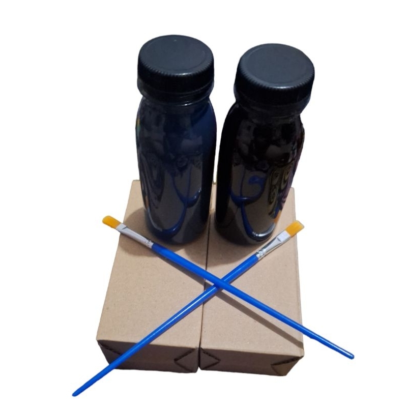 HITAM Repaint Hat Black And navy 100ml free Brush | Shopee Malaysia