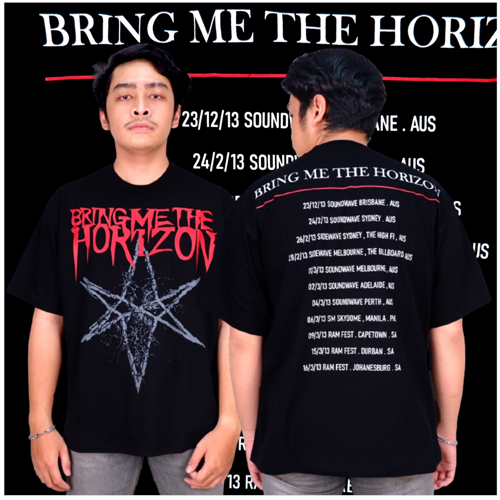 TSHIRT BMTH TOUR CONCERT BRING ME THE HORIZON OVERSIZE BAND KAOS