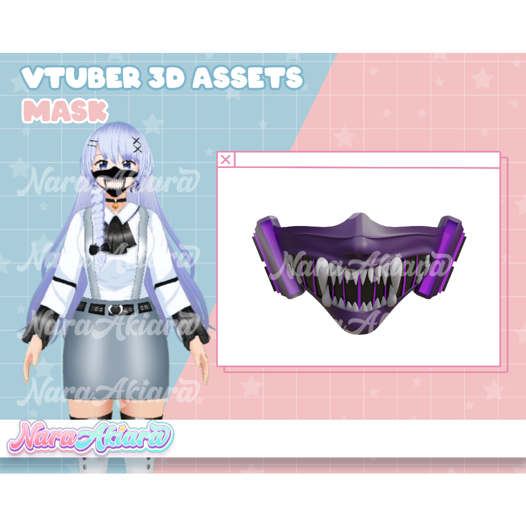 Even Virtual Characters With 3D Masks For Streaming, Ready To Use