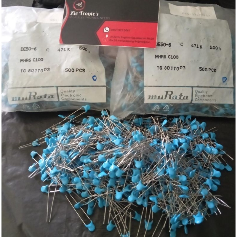 Capacitor 1KV 221 471 681 ORIGINAL MURATA JAPAN | Shopee Malaysia