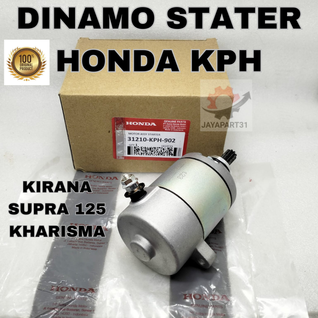 Dinamo STATER HONDA KPH ORIGINAL ORIGINAL AHM KHARISMA, KIRANA, SUPRA ...