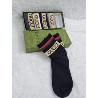 LOUIS VUITTON ONE BOX AND FIVE PAIRS MID LENGTH SOCKS