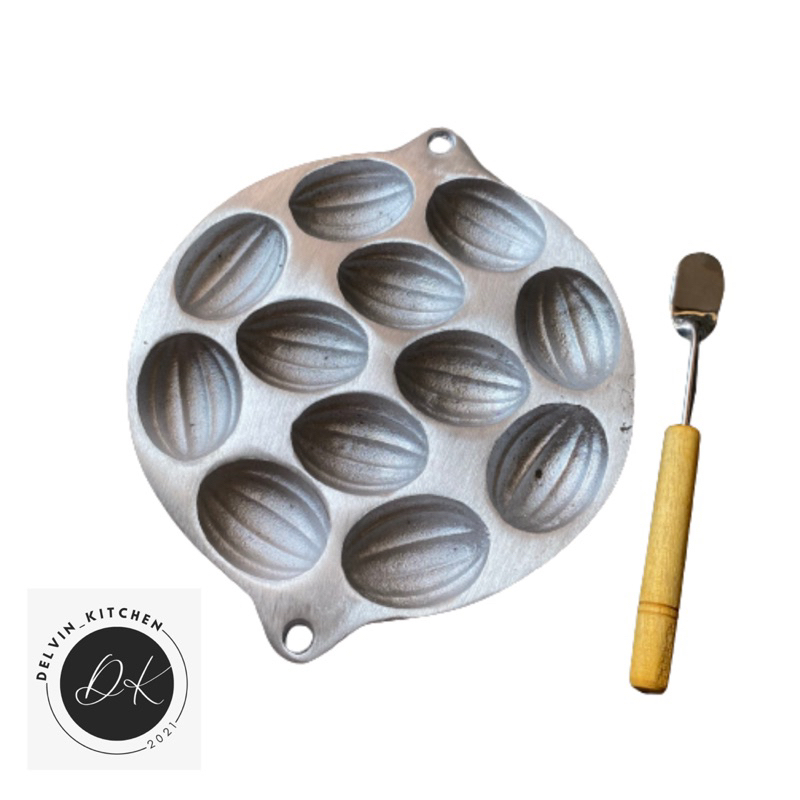 Sponge Mold Contains 12 Sponge Cake Molds Cast Aluminum Dry Sponge Shell Sponge Mold Shopee