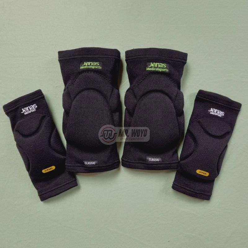 HITAM Kneepad futsal jonas maxim v3 Black elbowpad jonas neo Black knee