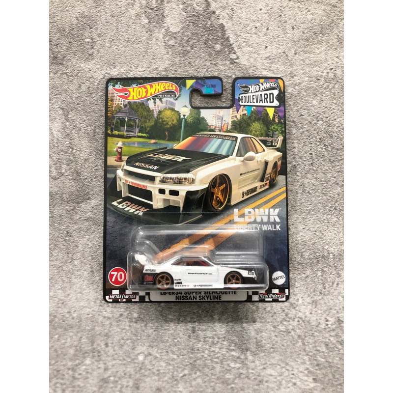 PUTIH Hot Wheels Premium LB-ER34 LBWK Super Silhouette Nissan Skyline ...