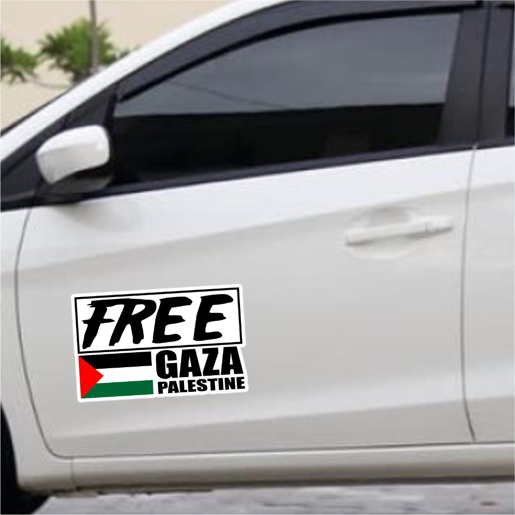 Sticker free gaza palestine Car Door save palestine Quality sticker ...