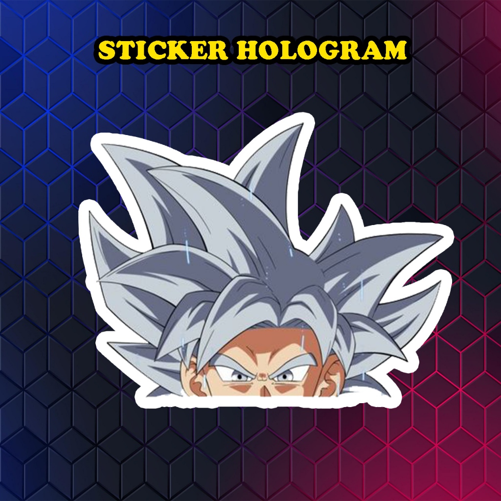 HP Hologram Anime Goku Ultra Instinct Dragon ball sticker cellphone ...