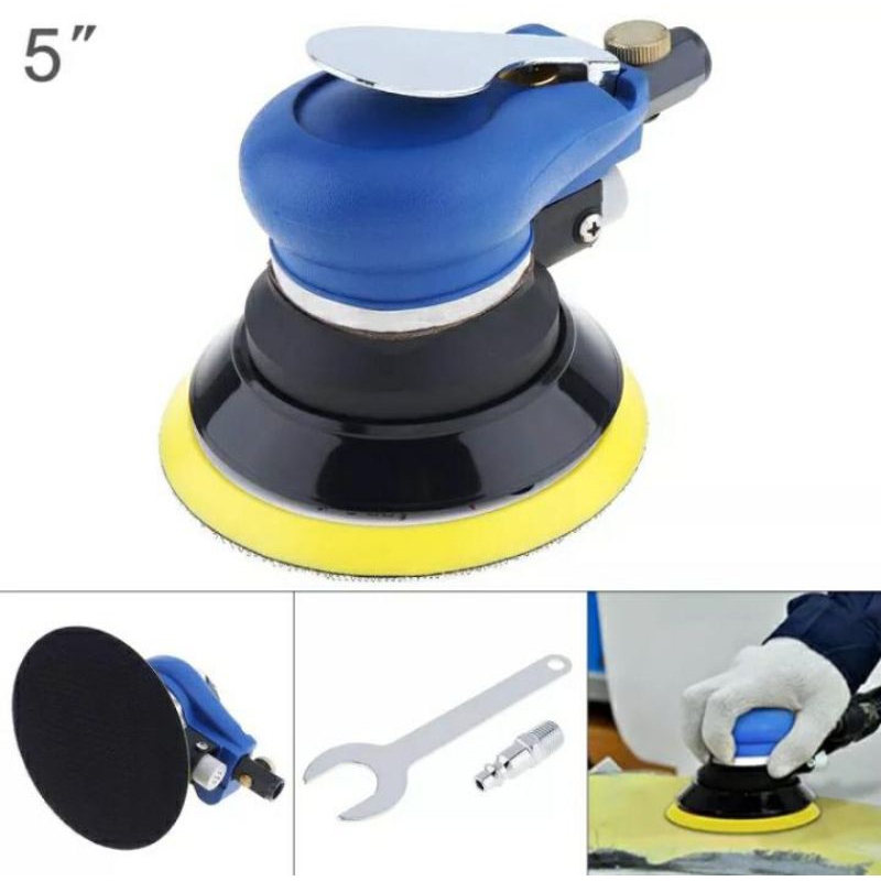 MESIN 5 inch Round Sanding Machine/random orbital sander Hookit ...