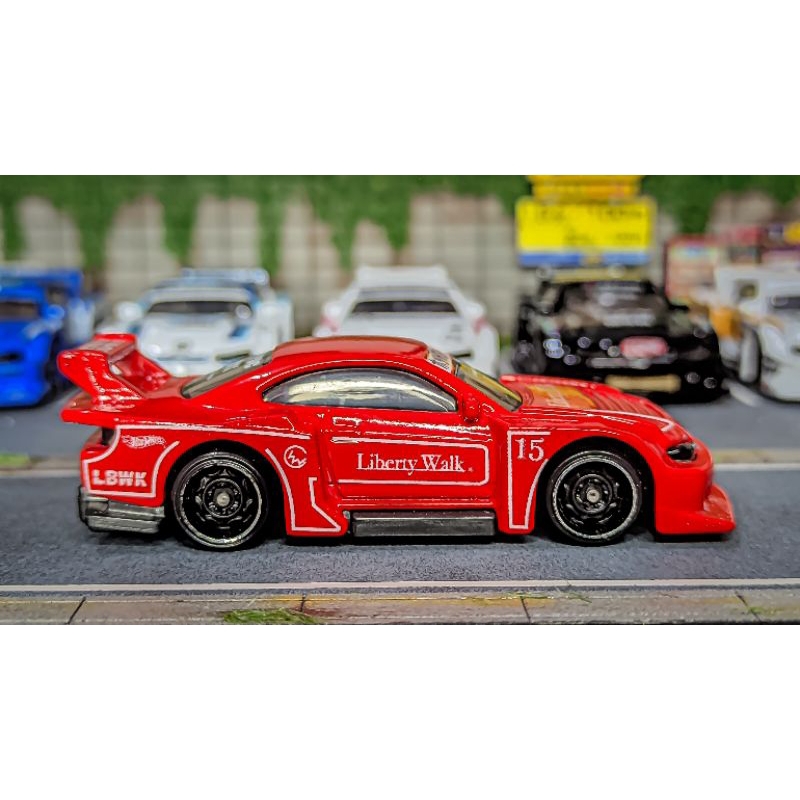 Custom hotwheels nissan silvia s15 lbwk red edition (Plastic Tires ...