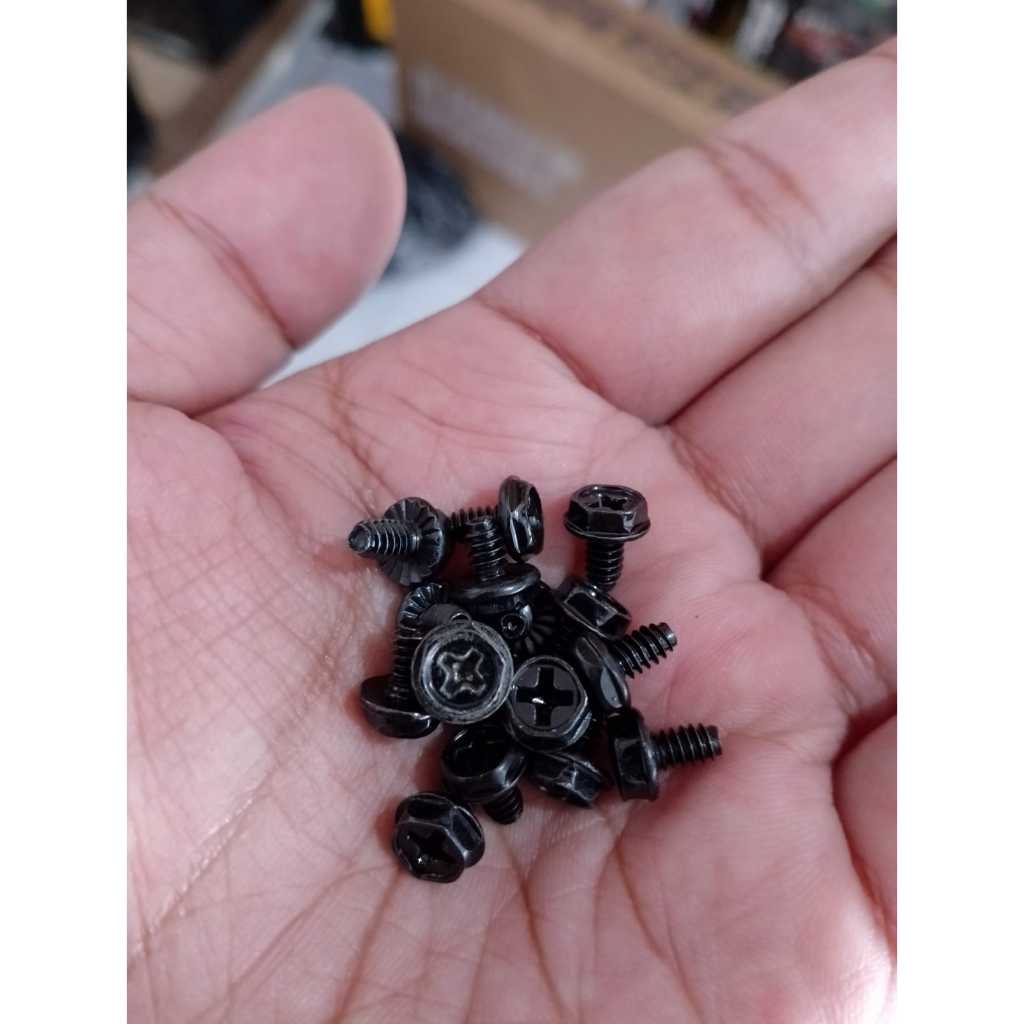 Ssd Hardisk Nut Bolts, Motherboard Mount Bolts, Casing PSU Bolts, water cooling fan liquid