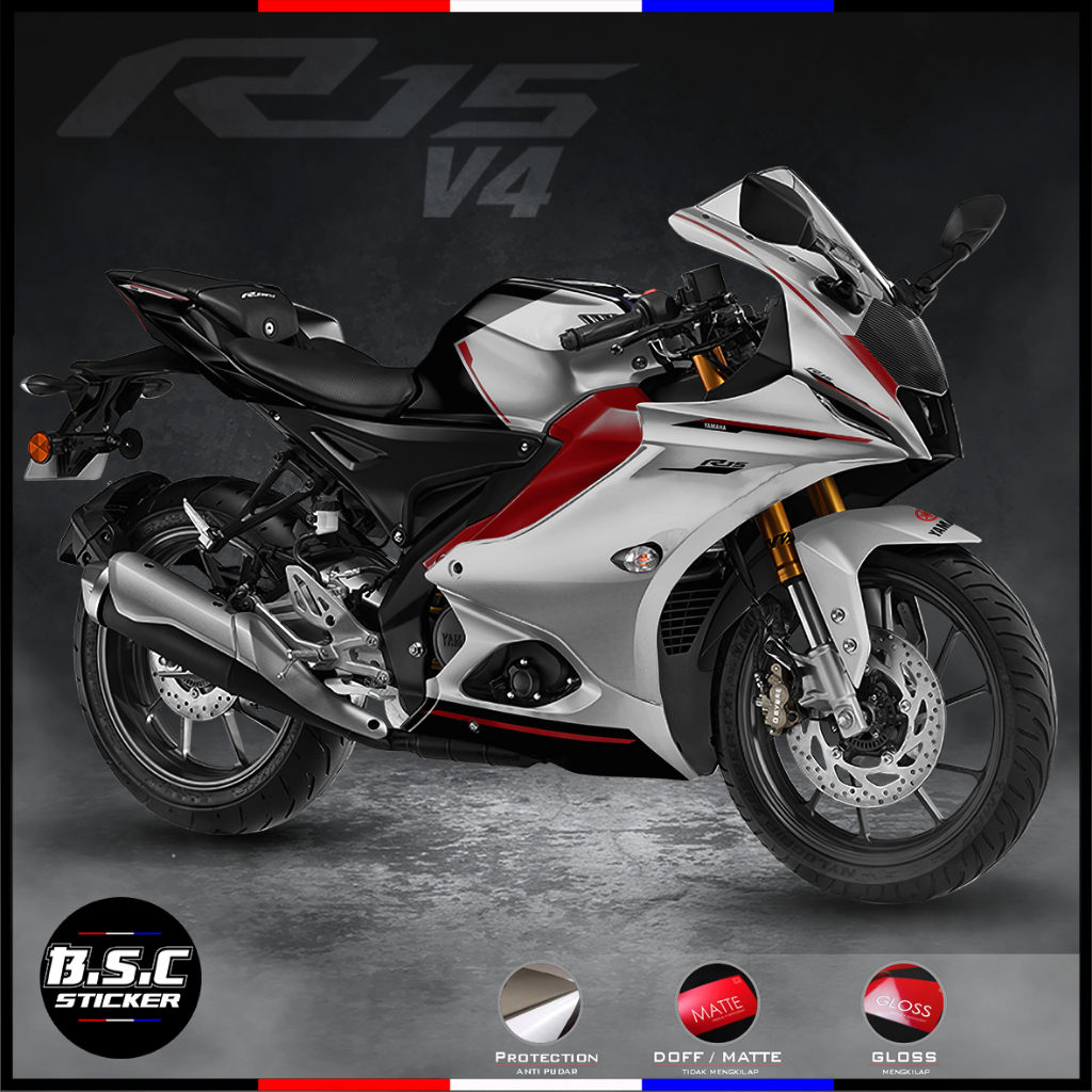 Sticker Decal All New R15 V4 FULL BODY Motif Lines Strips Red | Shopee ...