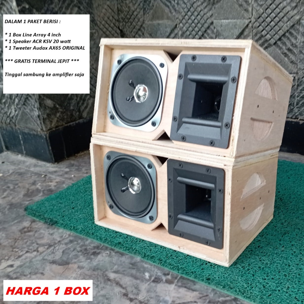 [READY TO USE] 4 inch Line Array Box with ACR KSV Speaker and Audax ...