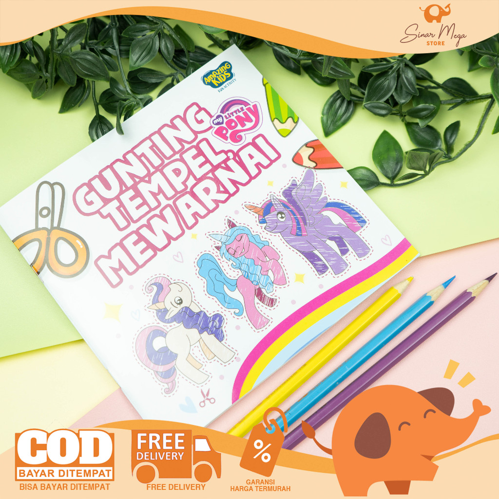 Amazing My Little Pony Coloring Scissors/Coloring Book For Kids ...
