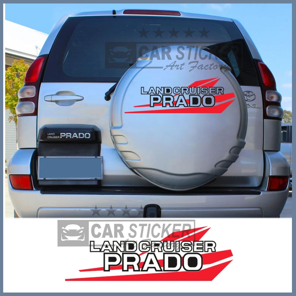 Car sticker cutting sticker For Toyota Prado 150 120 Car Spare Tire