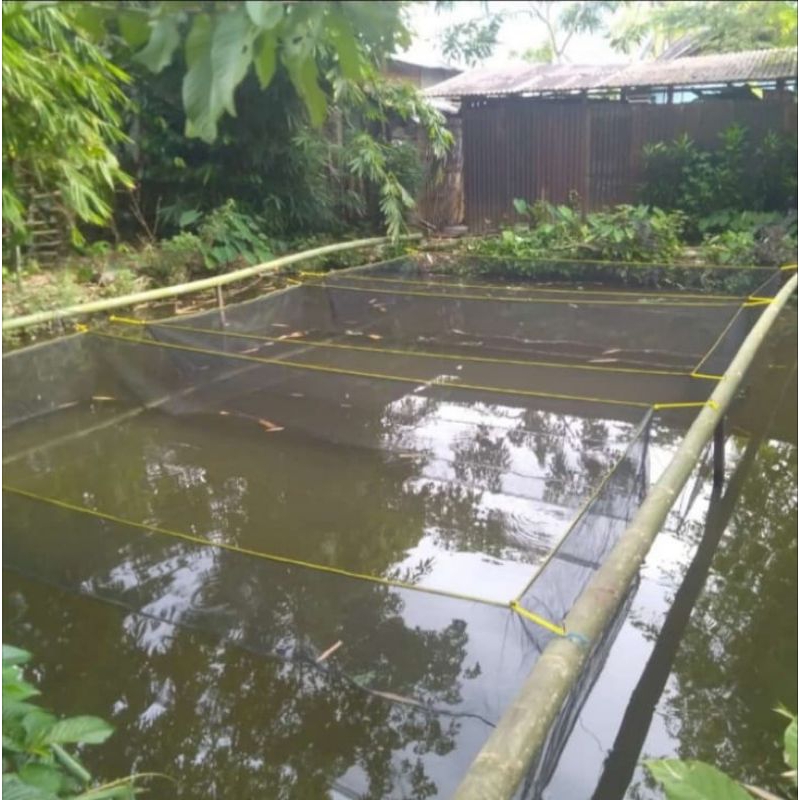 Fish cage 3m x 3m x 2.3m fish netting floating net cage fish pond fish ...