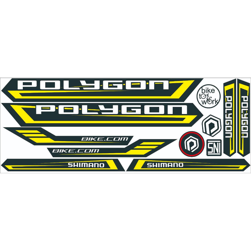 Bicycle Accessories Polygon Bike Stickers Polygon Custom Decal