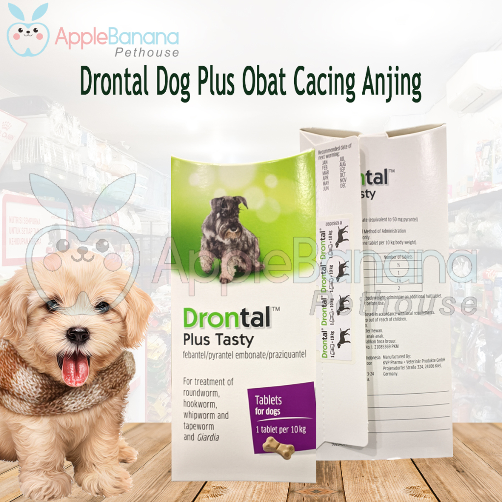 Drontal PLUS TASTY Dog Dewormer Original Dog Worm Medicine Shopee