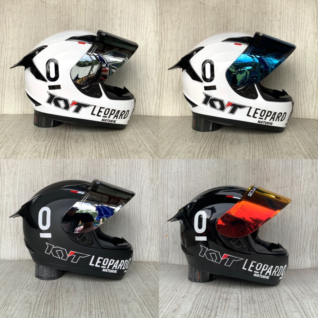 Kyt R10 SOLID LEOPARD Helmet Handsome Package Kyt Helmet