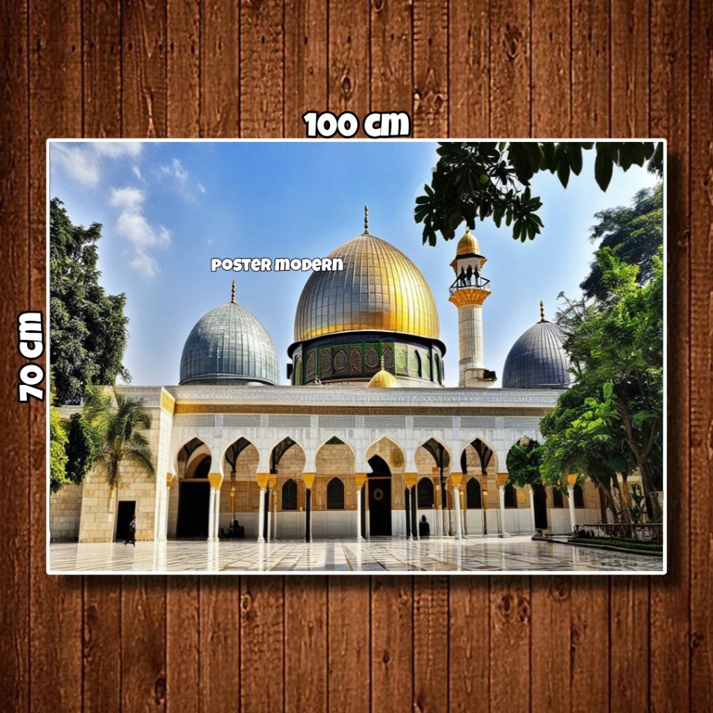 Al aqsa Mosque poster Print Painting JUMBO Size Code 79/al aqsa Mosque ...