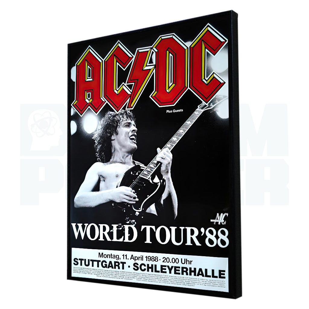 Poster Band Frameblock Size A3 30x40 cm | Acdc Concert Poster | Shopee ...