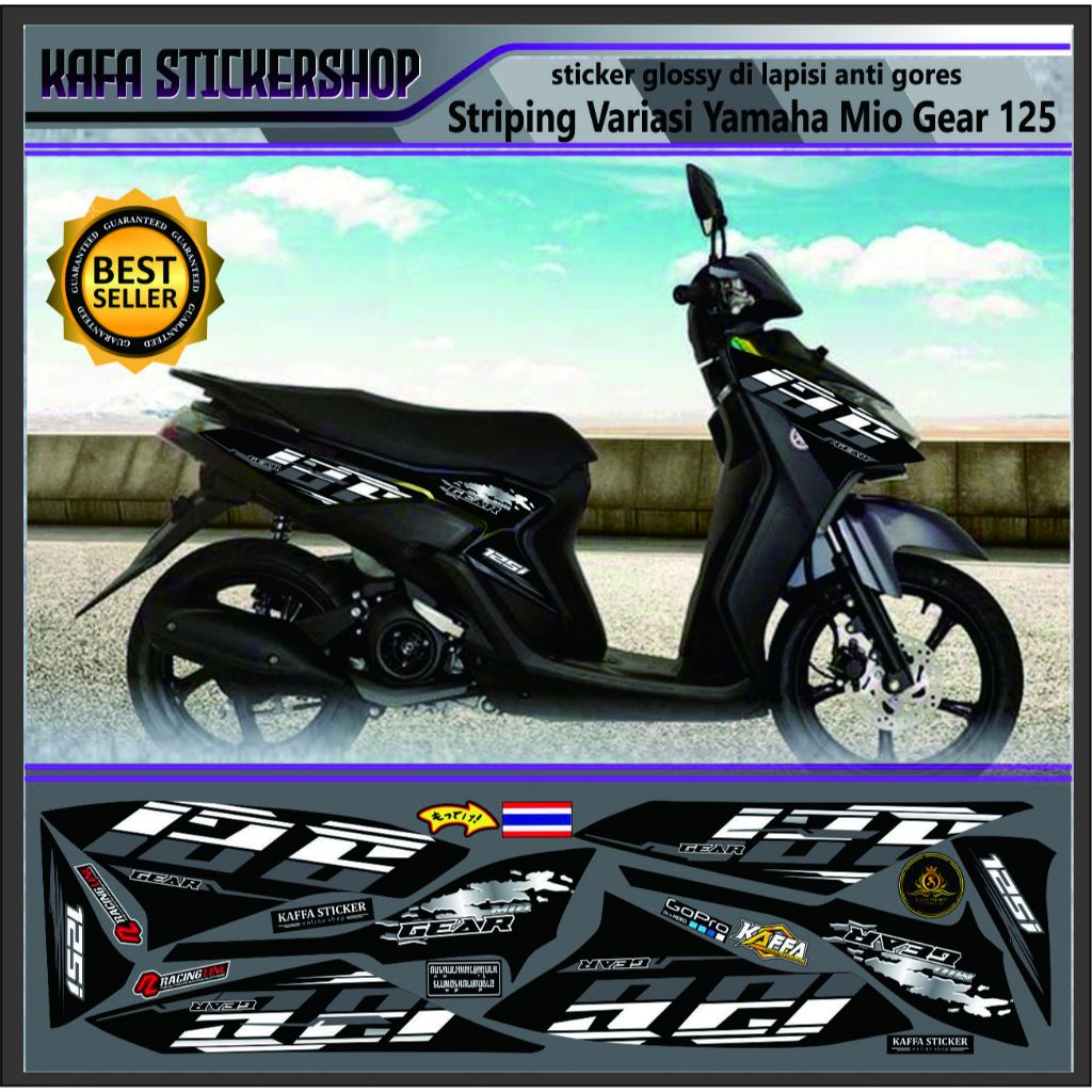 Mio GEAR Striping - Striping Sticker Variations List of Mio GEAR ...