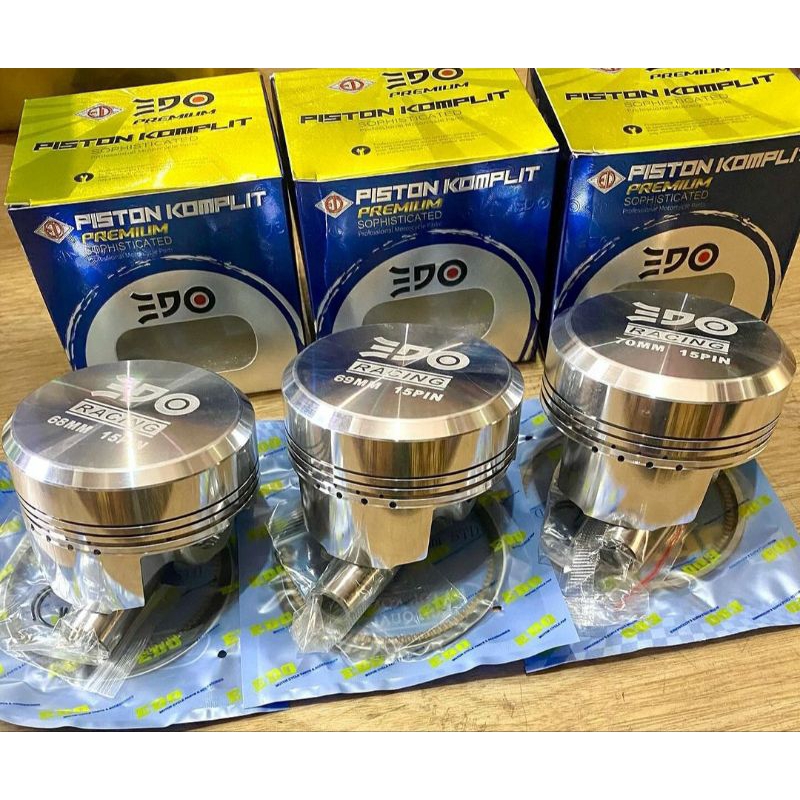 Piston EDO RACING PISTON DOME CUSTOM PIN 15 DIAMETER 68 69 70 MM PISTON ...