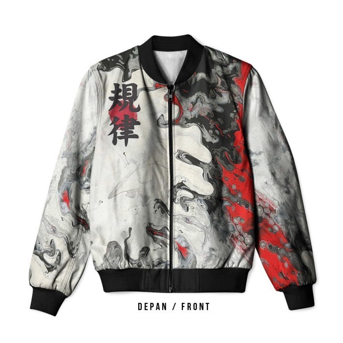 Hip Hop Harajuku Leather Bomber Jacket