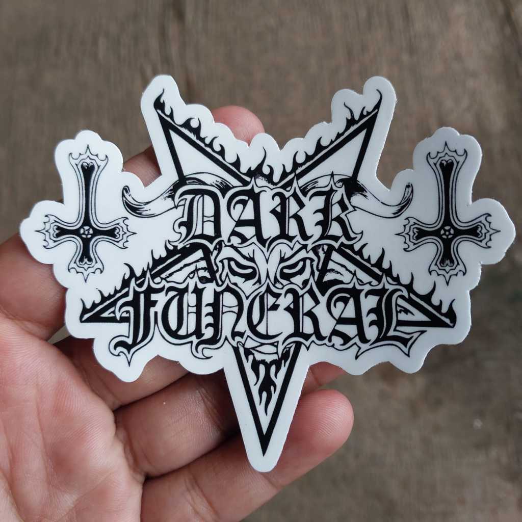 Dark Funeral Sticker - Black Metal Band Logo Sticker - Cutting Sticker ...