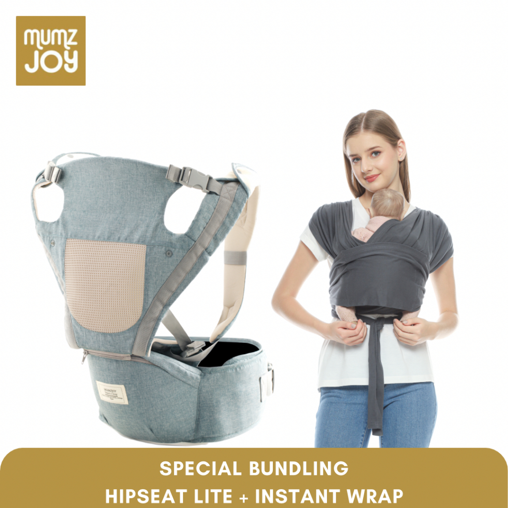 Bundling Hipseat Lite+Instant Wrap Baby Carrier Shopee Malaysia