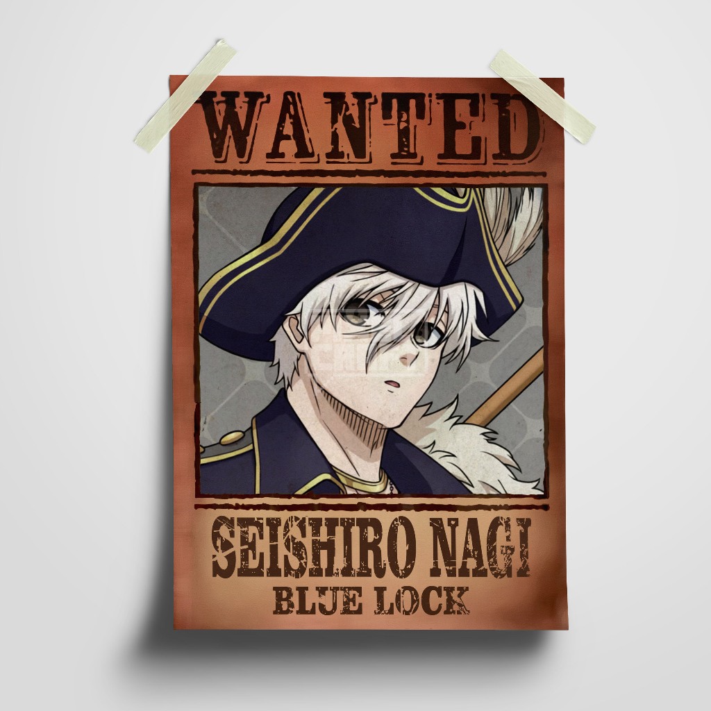 Blue LOCK Anime Character Poster (Wanted Ver.) Size - A4 | Shopee Malaysia