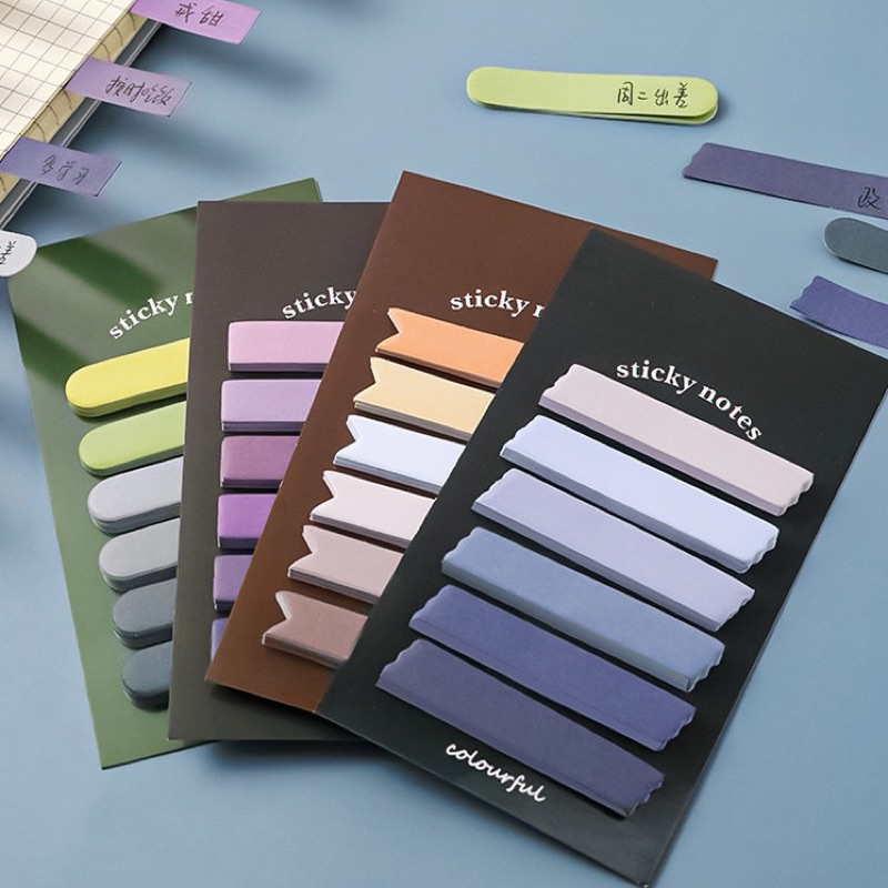 Sticky Note Gradation 6in1 Sticky Notes 120 Sheets Morandi Notes Paper ...
