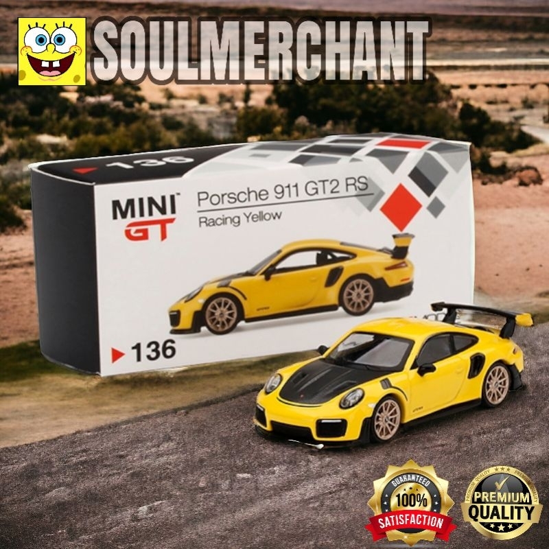 Mini GT 136 PORSCHE 911 GT2 RS RACING YELLOW - RWB MINISCALE SPORT CAR ...