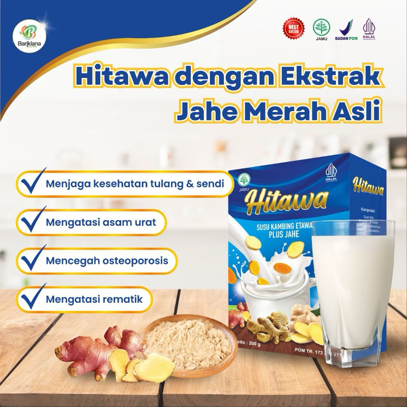 Hitawa Goat Milk ETAWA PLUS Ginger Herbs 200gr Maintain Joint Health ...