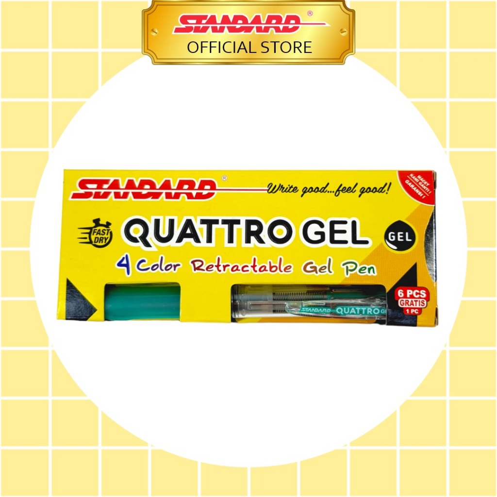 Standard Pen Quattro Gel In Pulpen Pen Ballpoint Shopee