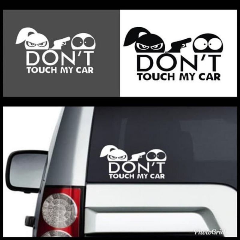 Sticker CAR BODY GLASS CUTTING STICKER DON'T TOUCH MY CAR NEW DESIGN ...