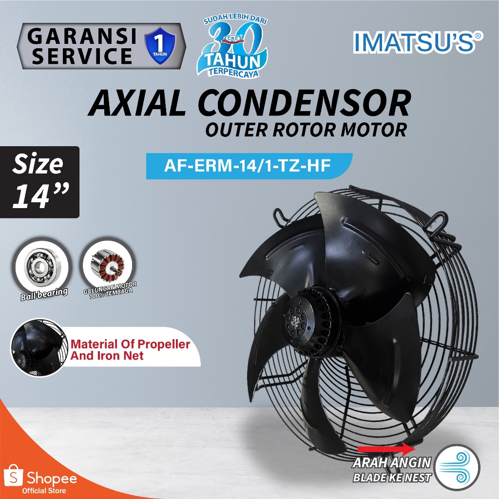 Axial Fan 14 Inch Condenser Fan 14