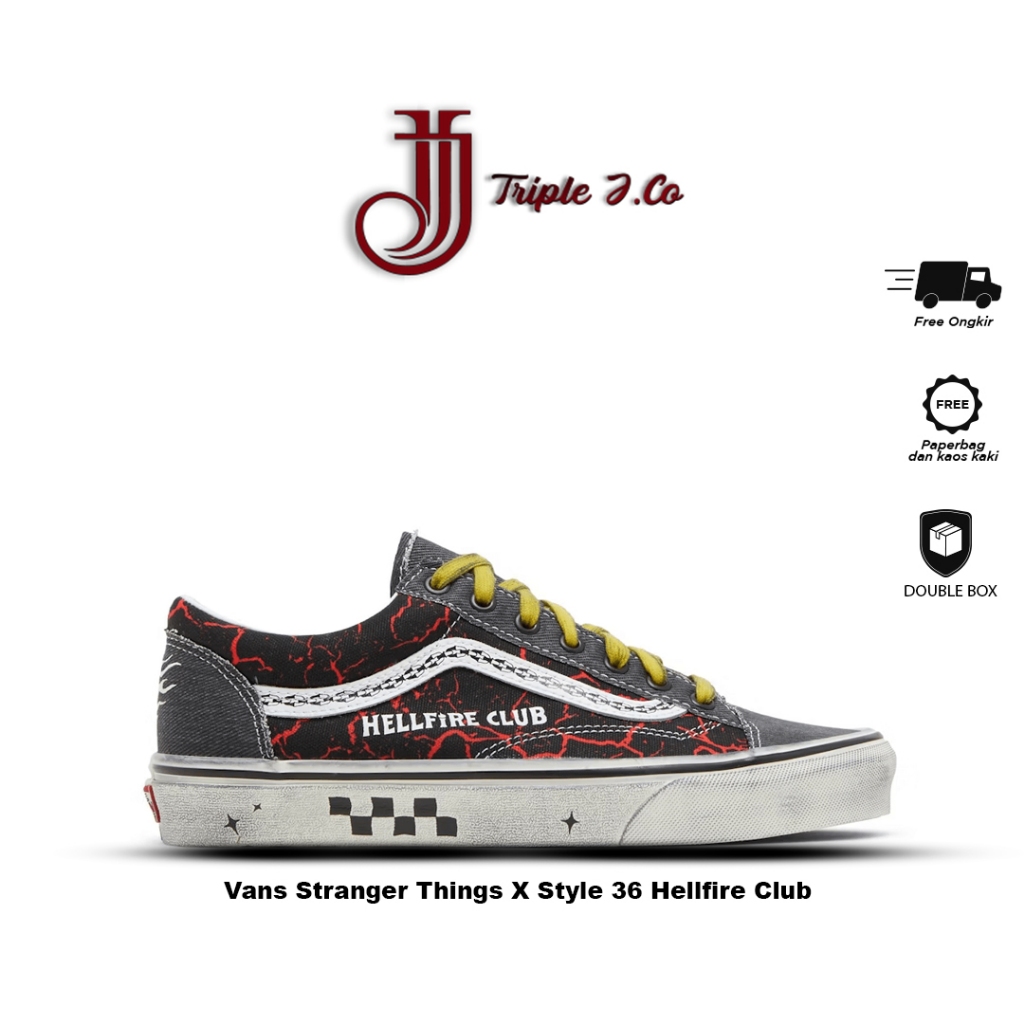 Vans Stranger Things X Style 36 Hellfire Club | Shopee Malaysia