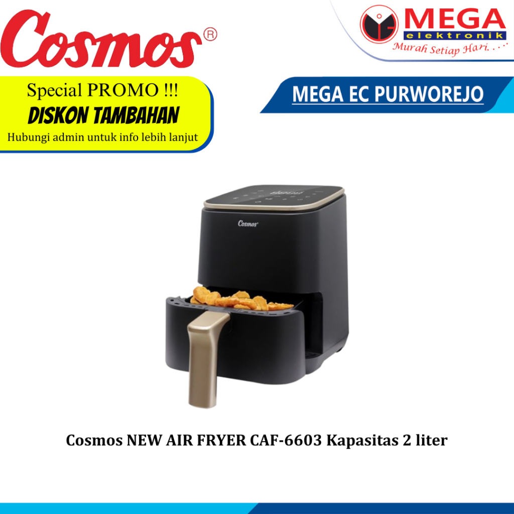 Cosmos NEW AIR FRYER CAF-6603 2 liter Capacity | Shopee Malaysia