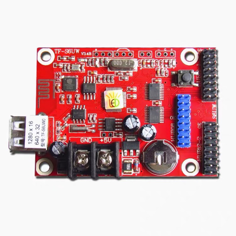 Led running text controller tf-s6uw0 single color wifi | Shopee Malaysia