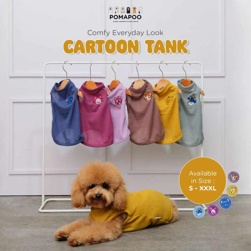 POMAPOO - Cartoon Tank Cat Clothes and Dog Clothes | Shopee Malaysia