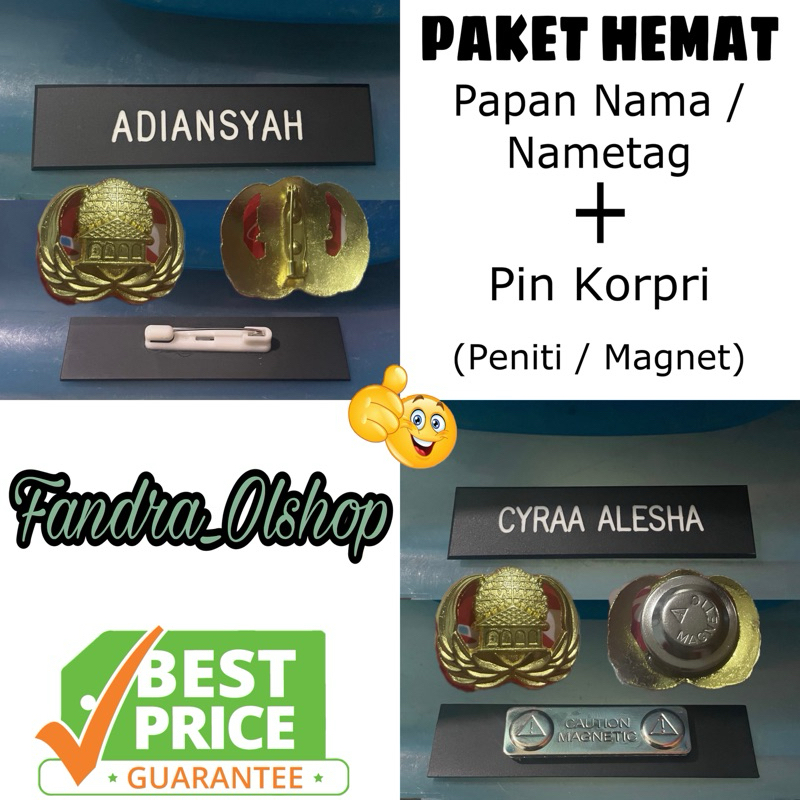 [Save Package] Name Tag+Pin Pin/ Magnet. Best Quality! | Shopee Malaysia