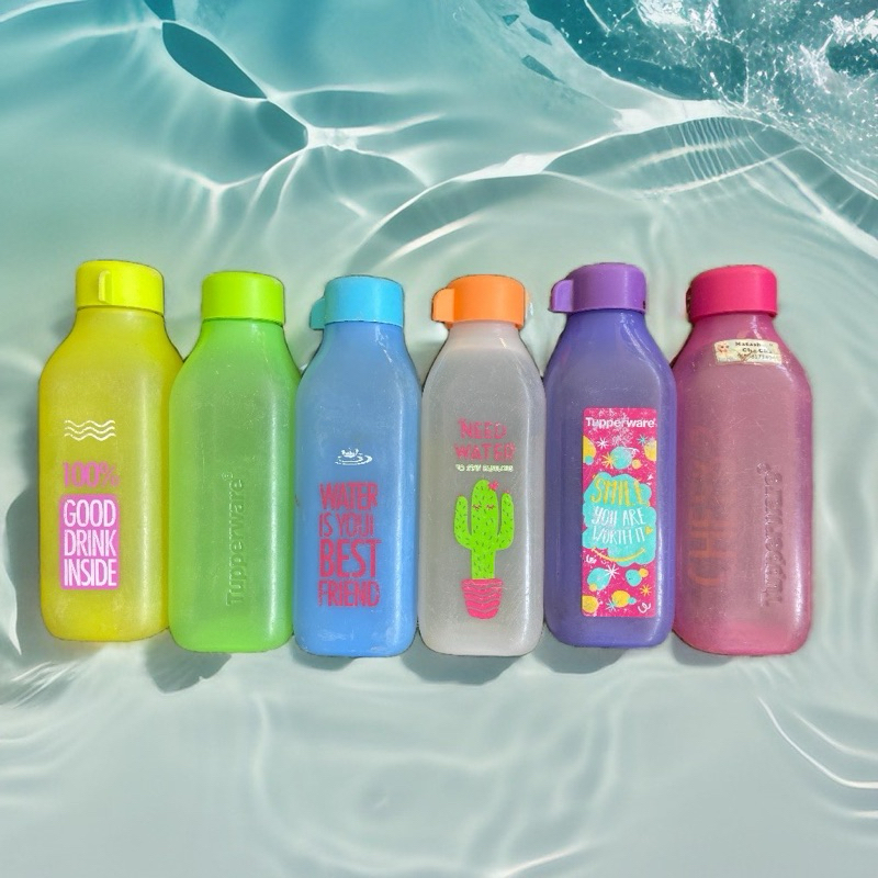 Eco square Bottle 500ml tupperware second | Shopee Malaysia