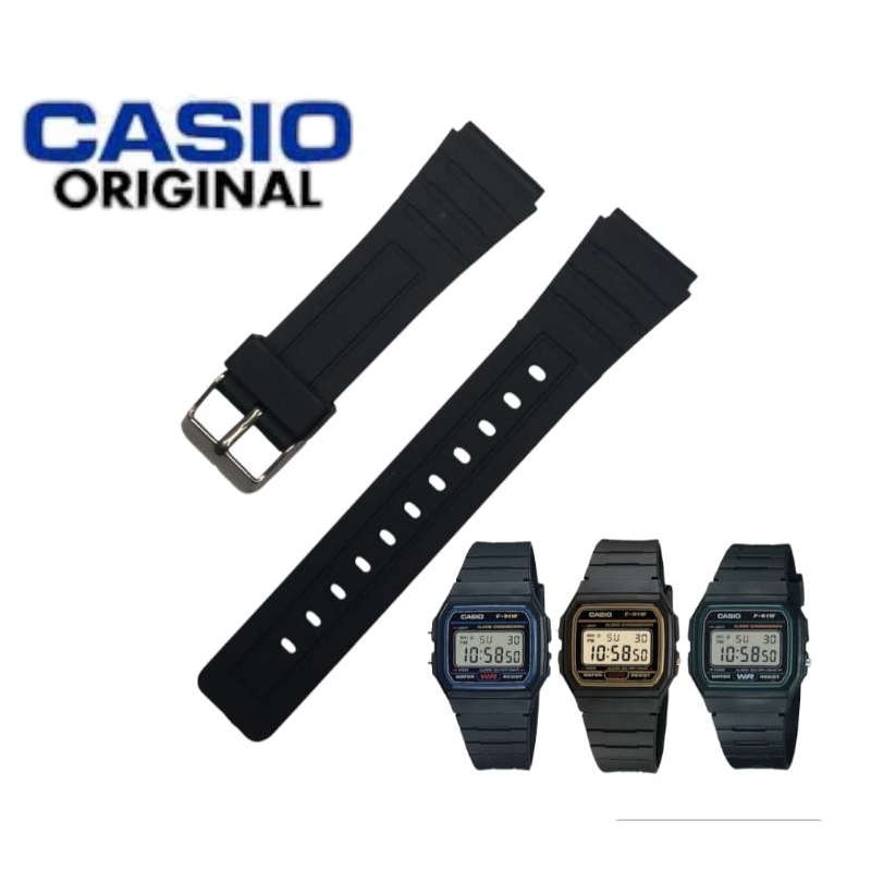 Casio F91W rubber Watch Strap casio f91w rubber Watch Strap Shopee Malaysia